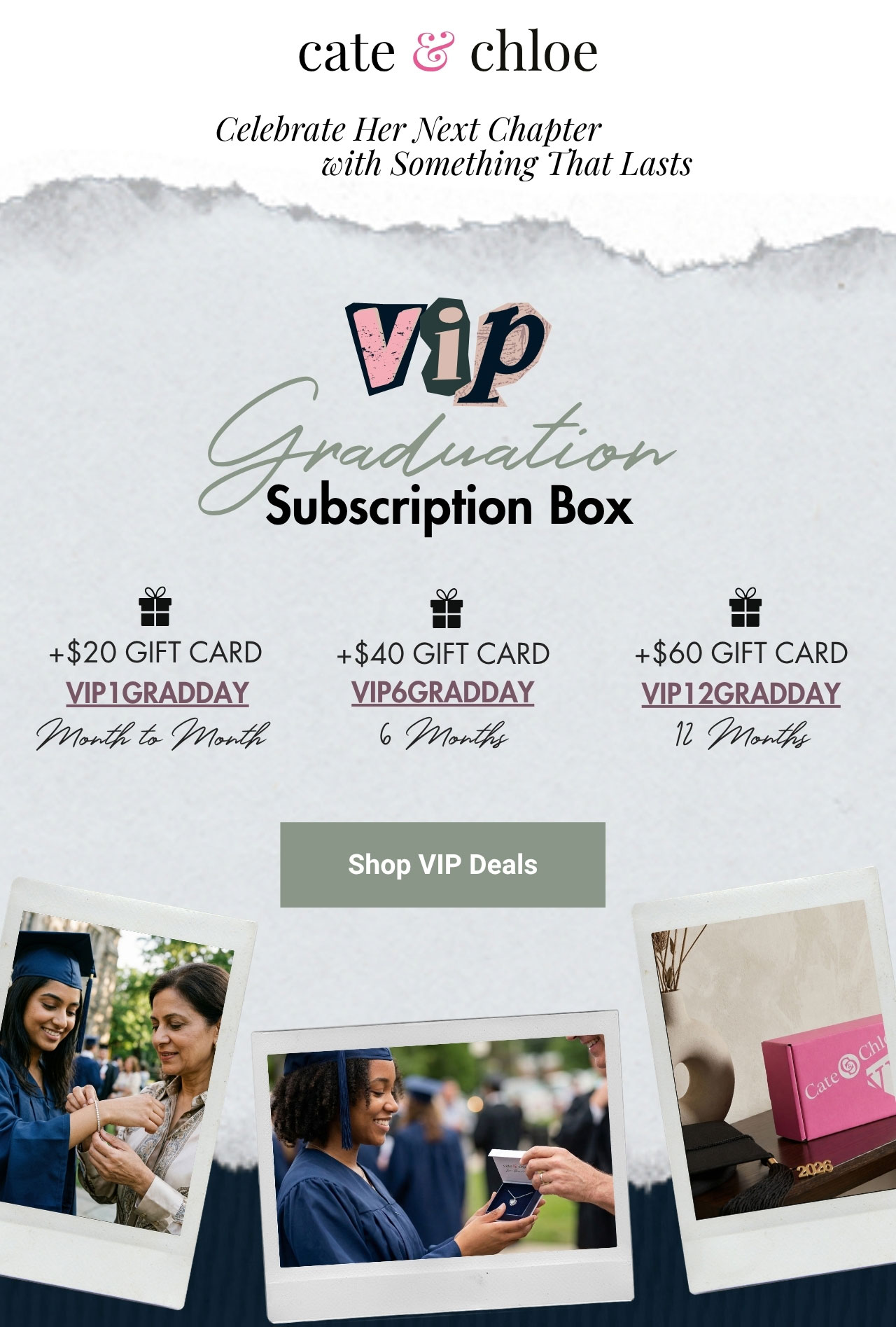 3 discount codes for VIP Box