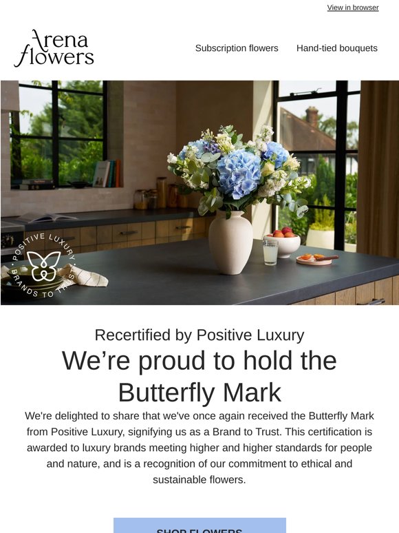 We're Butterfly Mark certified