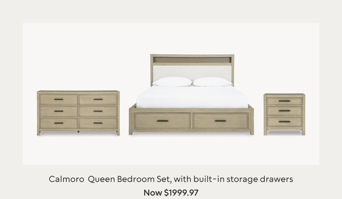 Calmoro Queen Bookcase Bed Set