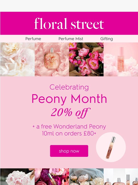 20% off + free perfume 🌸