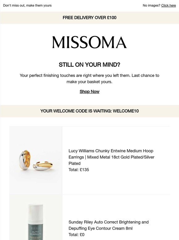 It's your last chance to checkout