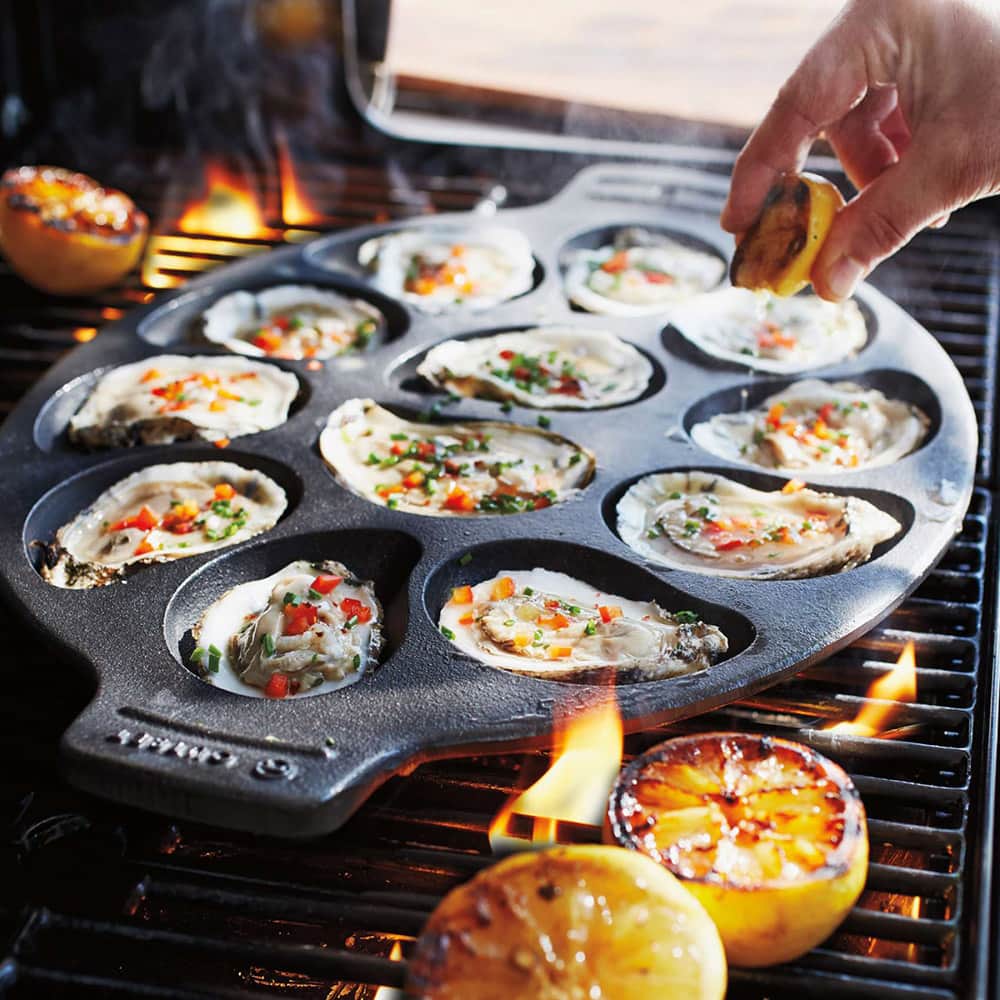 Image of Cast Iron Oyster Grill Pan