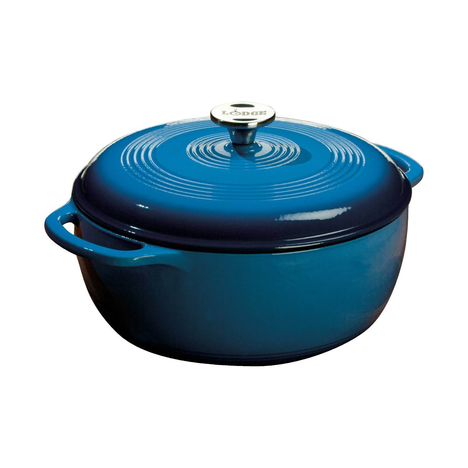 Image of Lodge Enameled Cast Iron 6qt. Dutch Oven - Blue