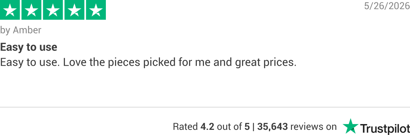 Trustpilot rating banner