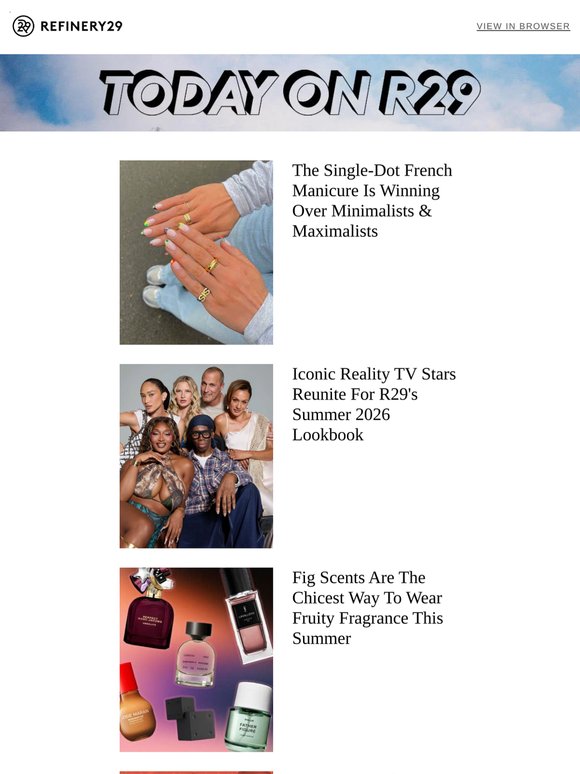 The "single-dot" French manicure is a new nail hit