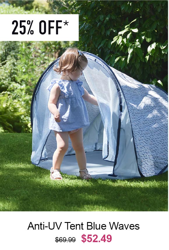 anti uv tent blue waves