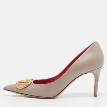 VLogo Size 37.5 Dusty Pink Lea