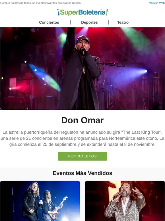 Don Omar, Mana, Marco Antonio Solís muchos eventos más