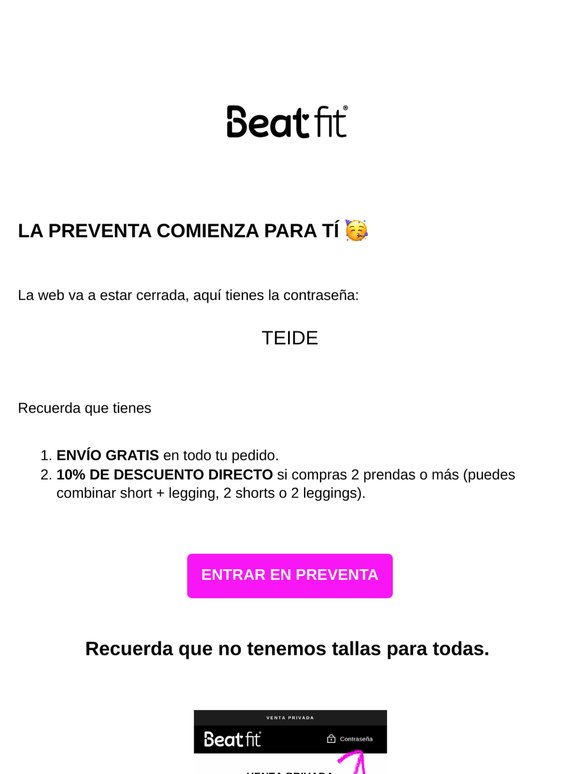 Comienza la PREVENTA