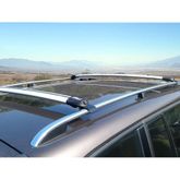 Image of Apex Large Aluminum Locking Roof Cross Bars with Clamp - Fits Side Rails Spaced 41-1/2"- 44-1/2" W