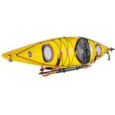 Image of Elevate Outdoor Storage Rack with Hooks - For Kayaks, Waterskis, Winter Skis, Body Boards