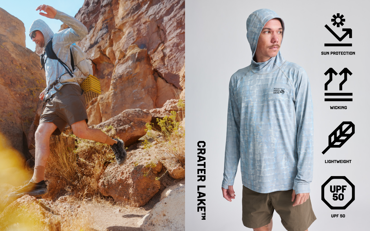 Crater Lake™: Sun Protection; Wicking; Lightweight; UPF 50