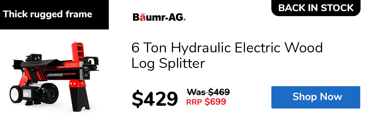 6 Ton Hydraulic Electric Wood Log Splitter