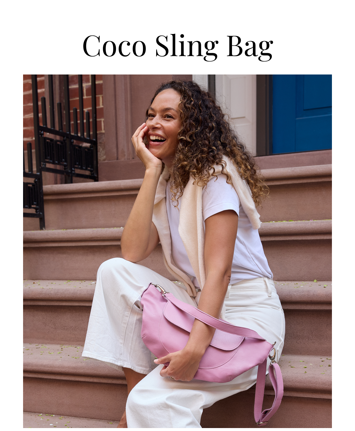 Coco Leather Sling Bag