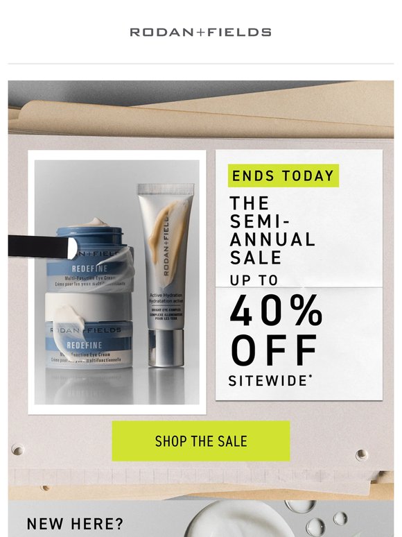 Hours left: Up to 40% off sitewide