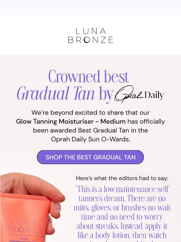 OPRAH'S "Best Gradual Tan" 🫨