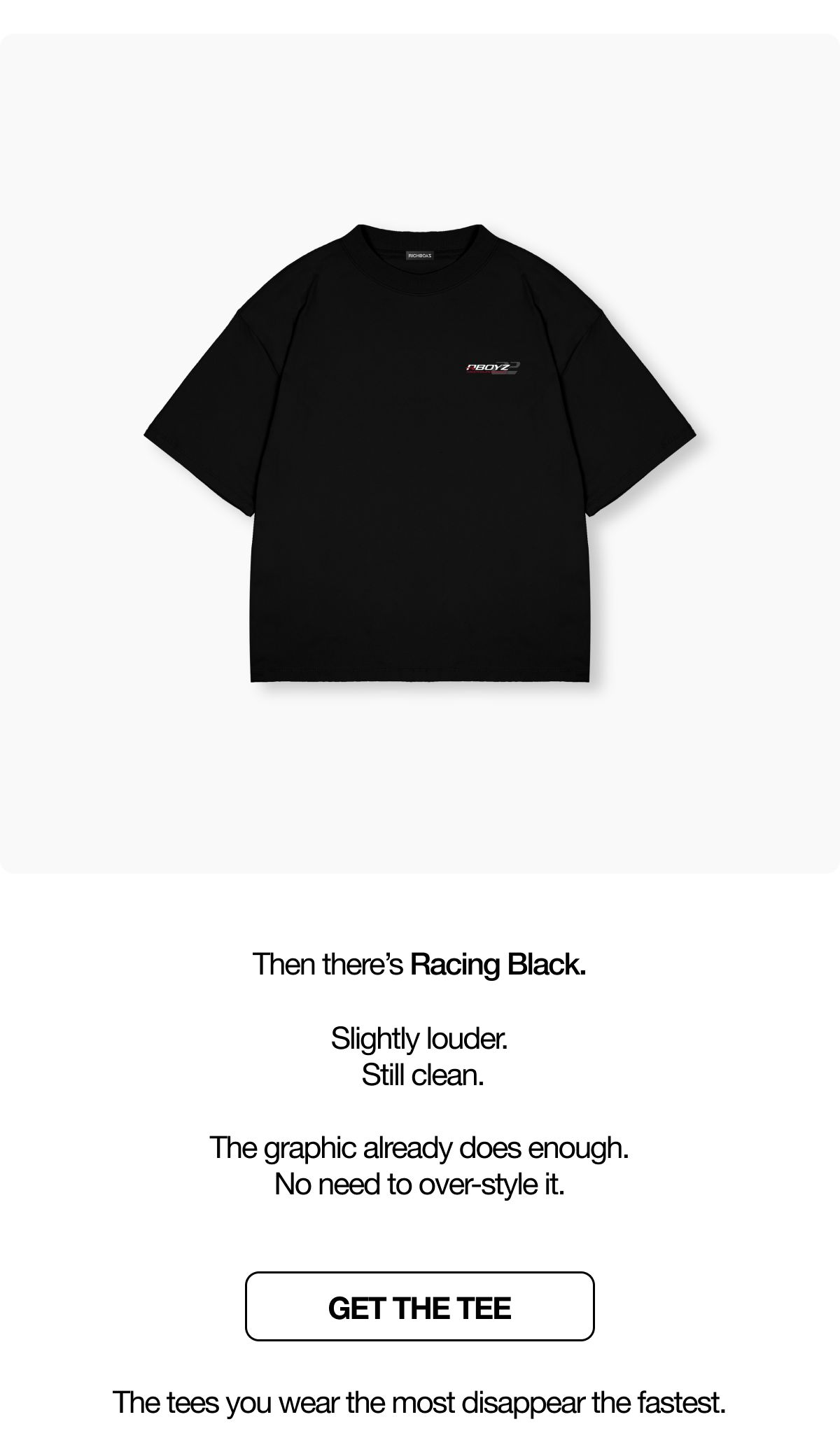 club-tee-racing-black