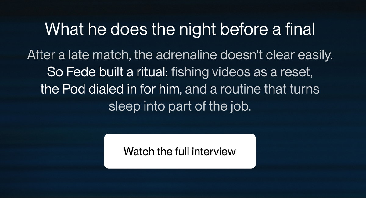 What he does the night before a final