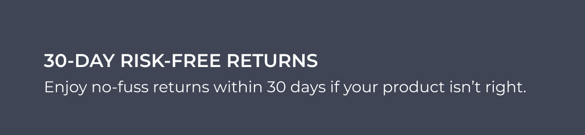 prefooter | 30-Days Risk-Free Returns