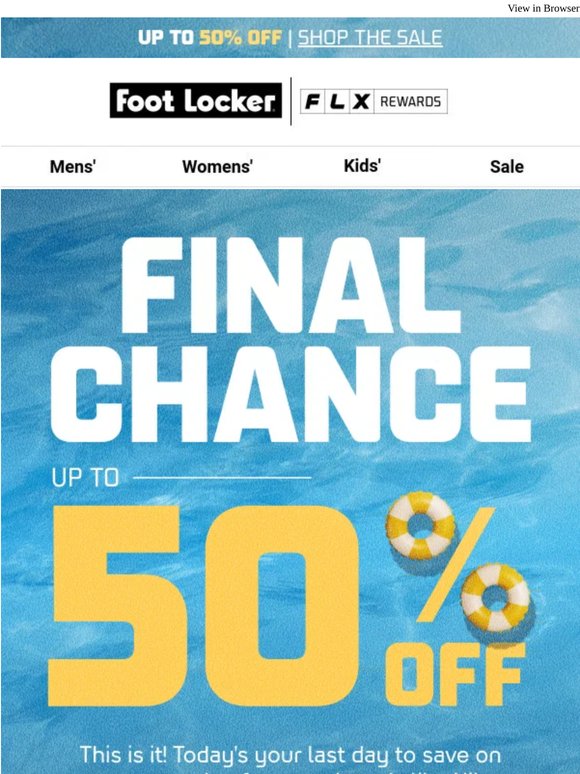 FINAL HOURS: Up to 50% off!