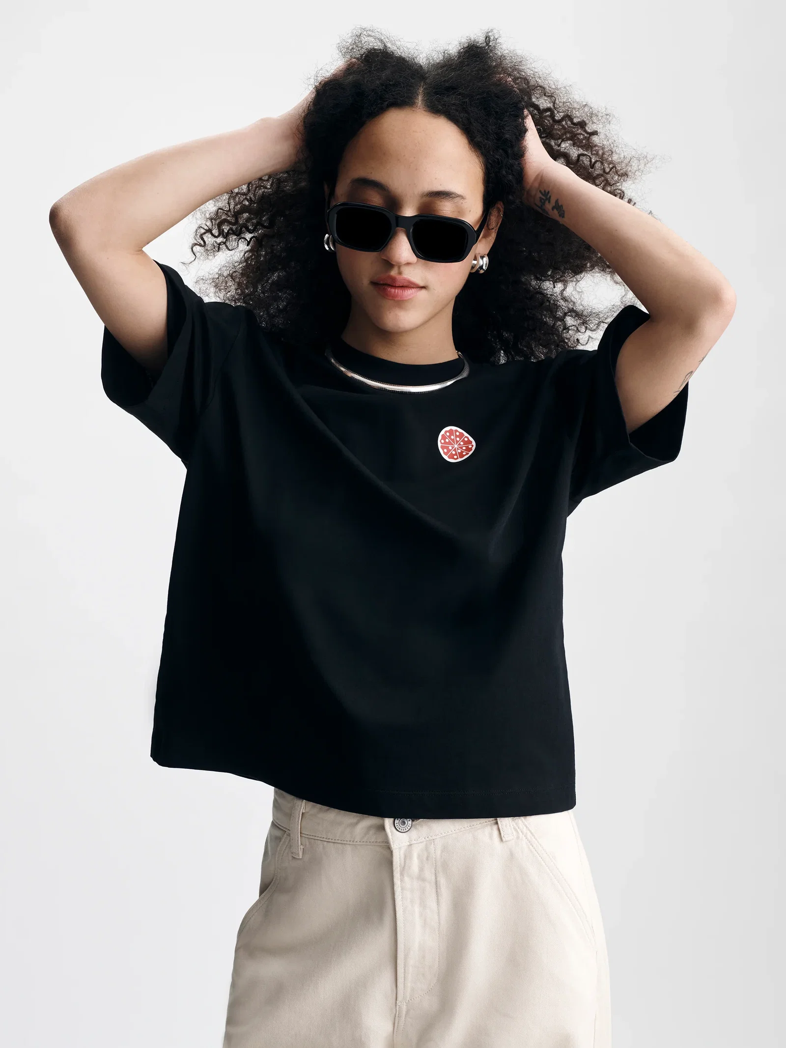 Image of Women's Brooklyn Factory T-Shirt in Black