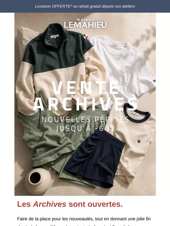 La Vente d'Archives est ouverte ! ❤️