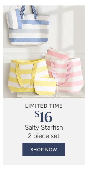 limited time $16 salty starfish 2 piece set