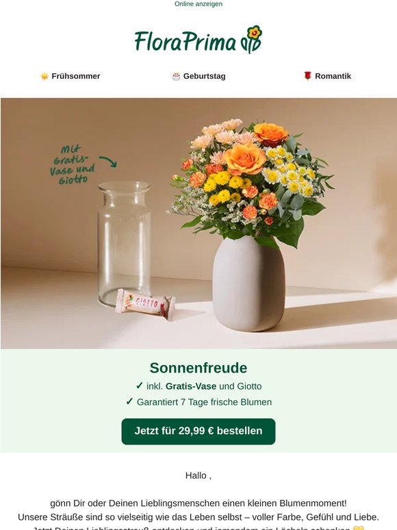 Kleine Geste, große Freude 💐