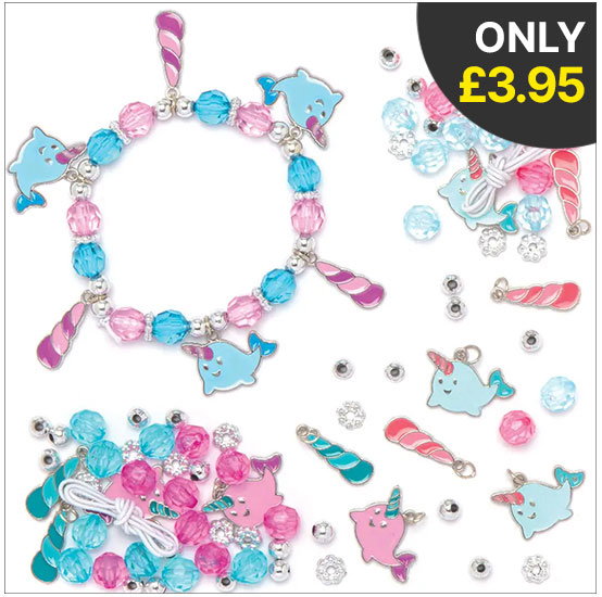 Unicorn Whale Charm Bracelet Kits