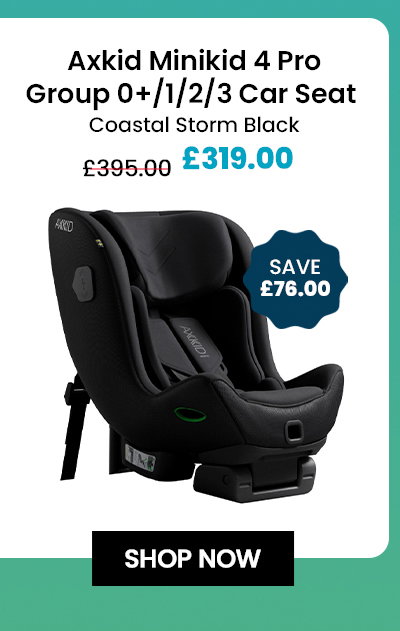 Axkid Minikid 4 Pro Group 0+1/2/3 Car Seat – Coastal Storm Black