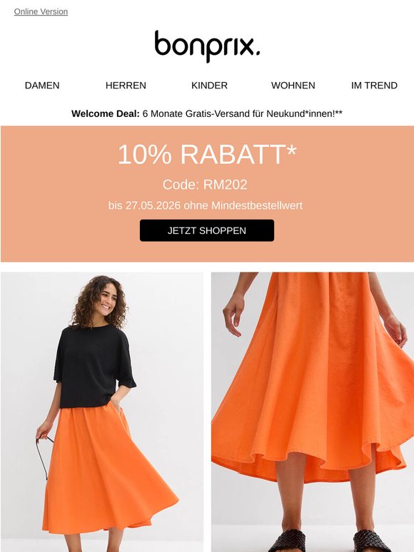 Schnell sein: 10% sparen, nur noch heute!