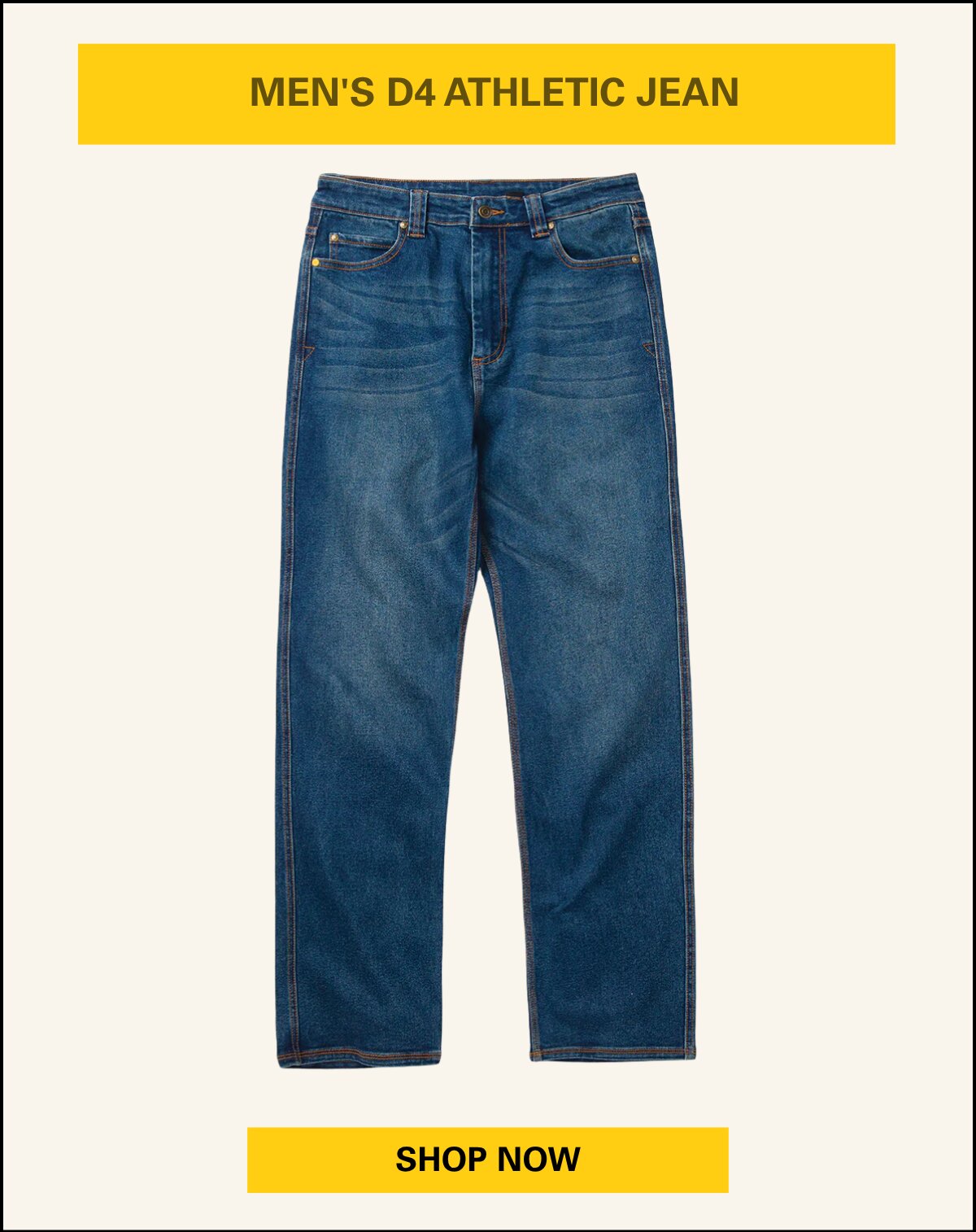 MEN'S D4 ATHLETIC JEAN