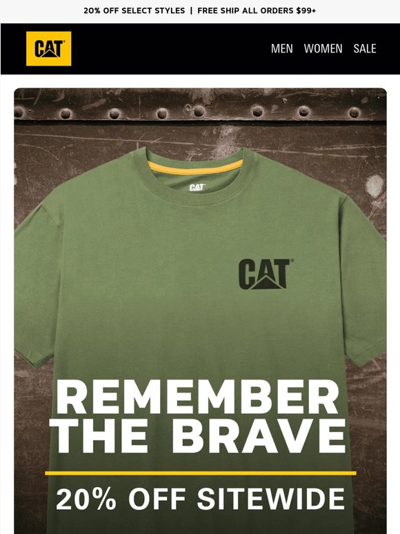 REMEMBER THE BRAVE | 20% Off Sitewide