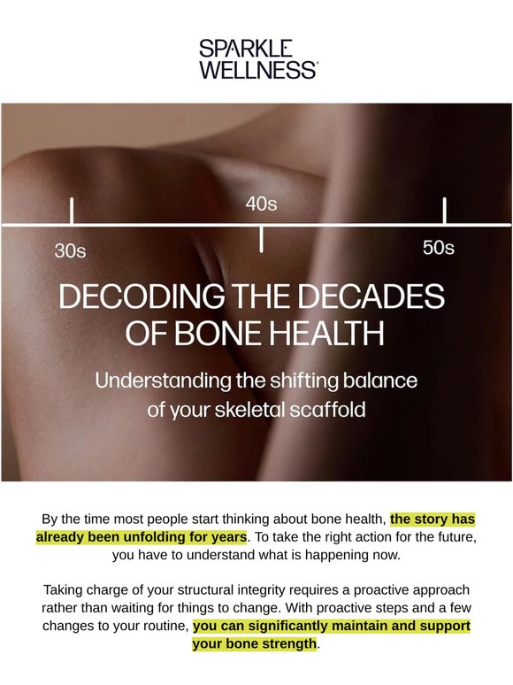 What your bones wish you knew in your 30s