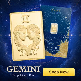 0.5 g Gold Gemini Bar