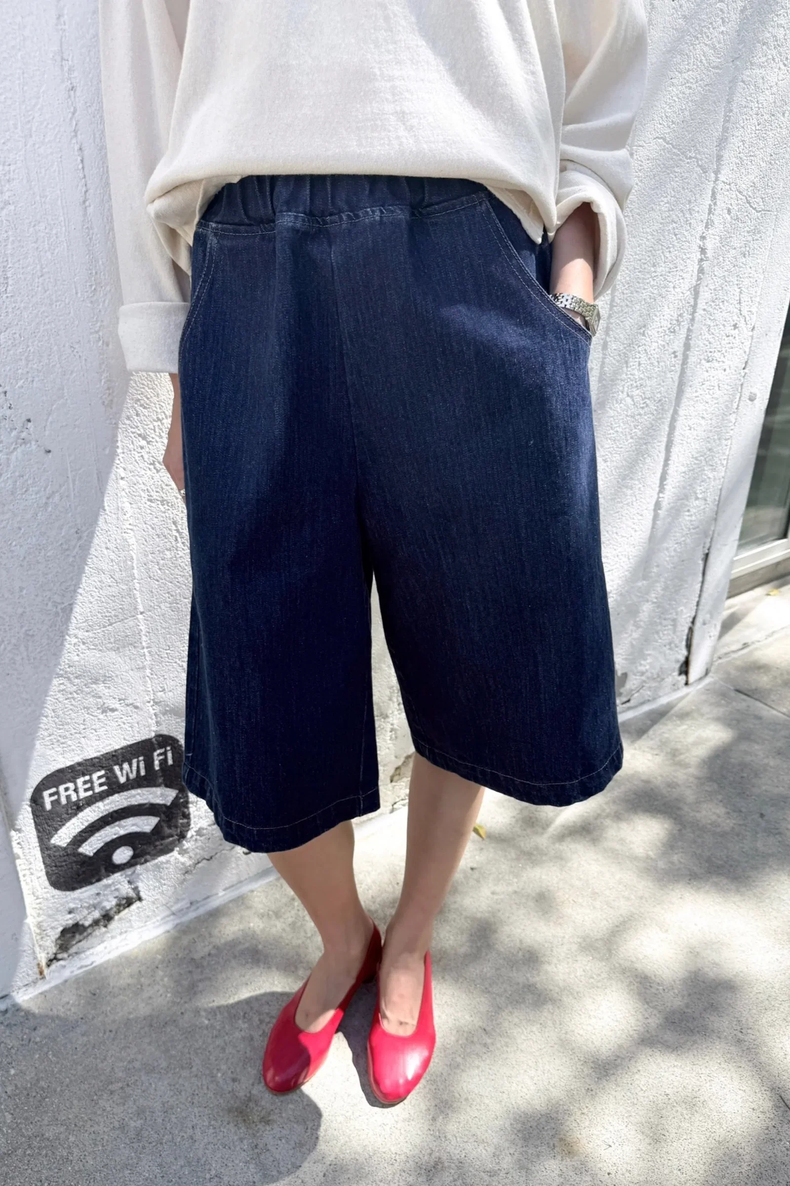 Image of Raw Denim Liam Bermuda Shorts