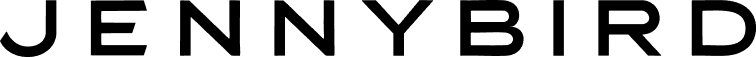 The black text JENNYBIRD is displayed prominently in bold, sans-serif capital letters against a white background.