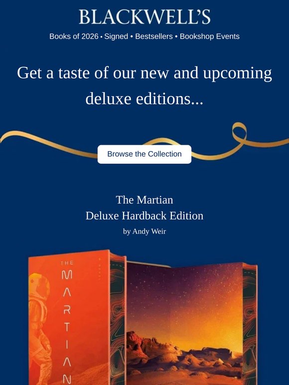 New and upcoming deluxe editions.