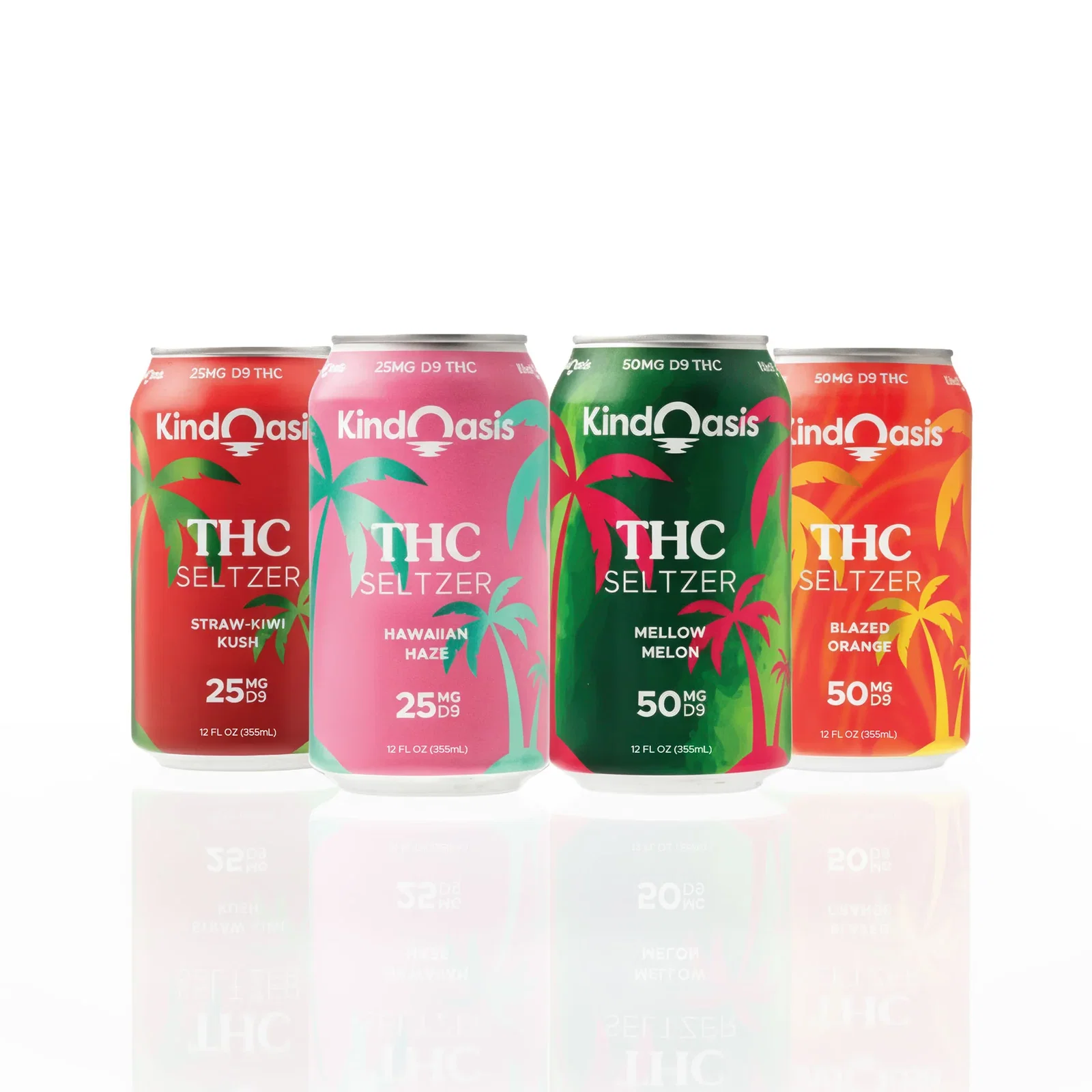 Image of Delta 9 THC Seltzer 4 Pack - High Dose - Bundle