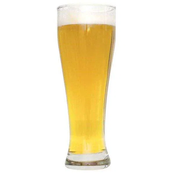 Glass of Blue Loon Lite (Blue Moon Clone)