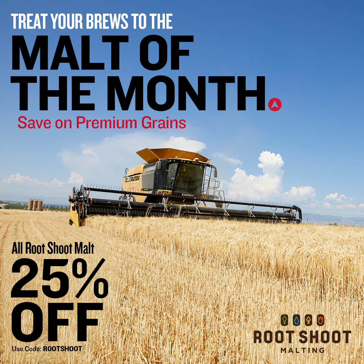 Treat Your Brews to the Malt of the Month. Save on Premium Grains. All Root Shoot Malt 25% Off.