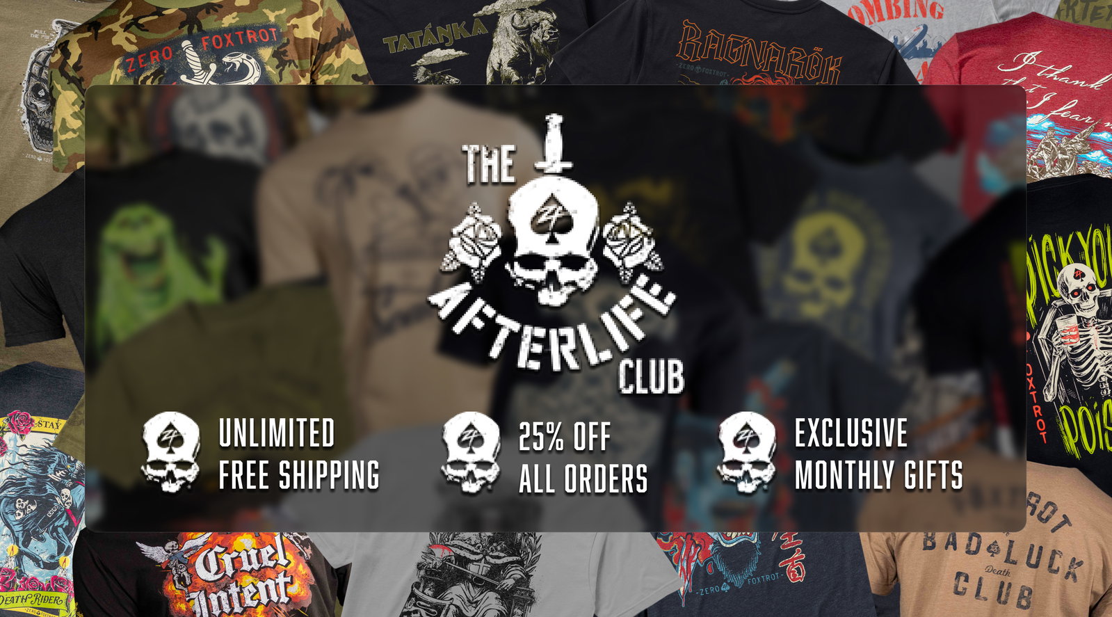 JOIN THE AFTERLIFE CLUB