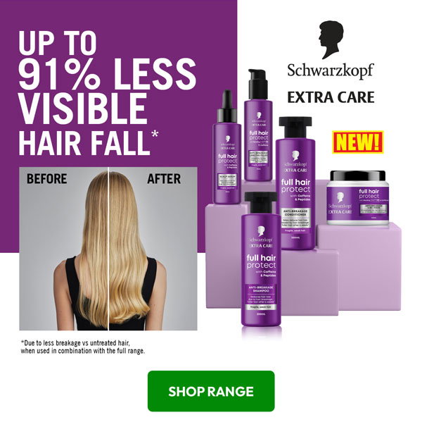Schwarzkopf Extra Care range upto 91% less visible hair fall