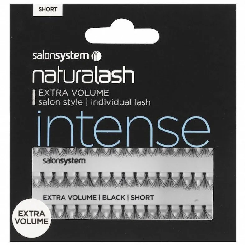 Image of Salon System Individual Lashes Black Short - Extra Volume
