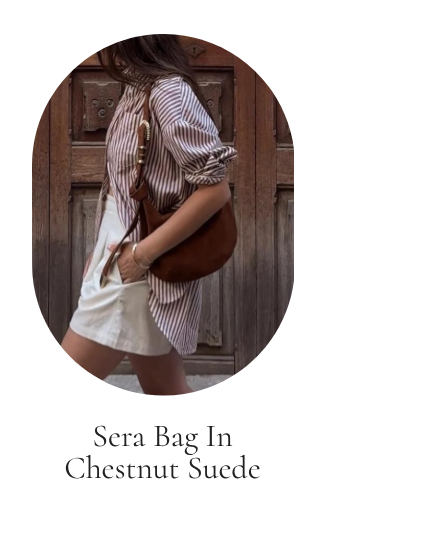 Sera Bag in Chestnut Suede