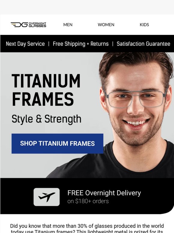 💪 You want tough glasses? Try Titanium!