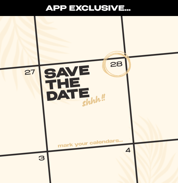 SAVE THE DATE...