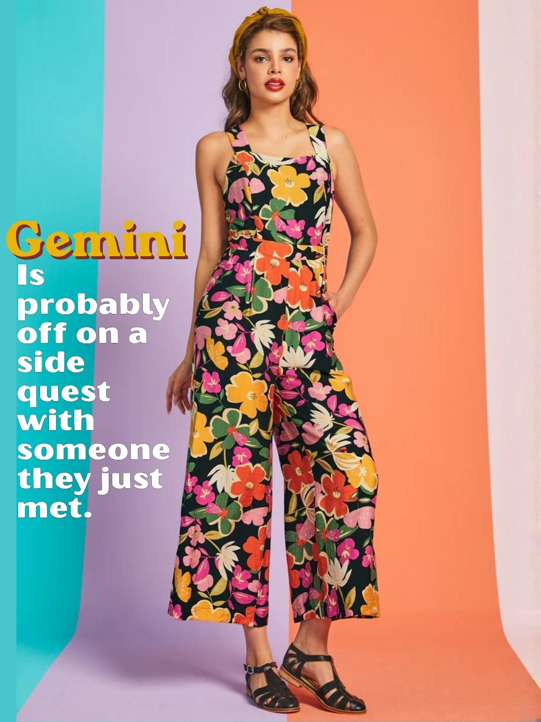 A Playful Bouquet Jumpsuit