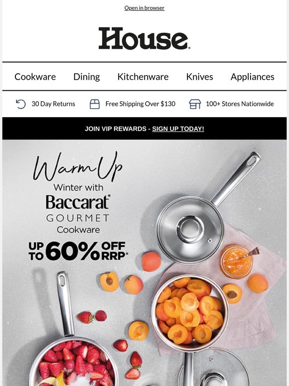 Winter Cooking Starts Here: Up to 60% Off Baccarat Gourmet