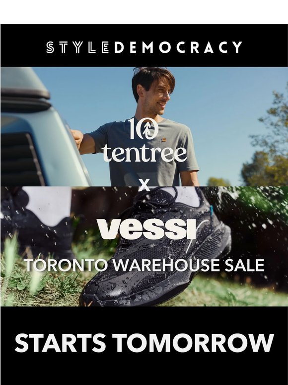 Starts Tomorrow: Vessi x Tentree Warehouse Sale